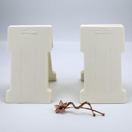 100 Pcs White Hair Bow Hairpin Packaging Cards, Cardboard Cards for Hair Barrettes and Accessories Organizing