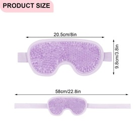 BREENHILL Gel Eye Mask,Reduce Puffiness, Bags Under Eyes, Puffy Dark Circles,Hot/Cold Pack with Soft Plush Backing for Woman Sleeping,SPA Pressure, Headaches, Skin Care, Woman Men Gift-Purple