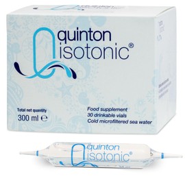 Quinton Isotonic 100% Natural Mineral Seawater – 30 Drinkable Ampoules (10ml) with 78 Electrolytes, Minerals & Trace Elements Linked to Digestion & Hydration