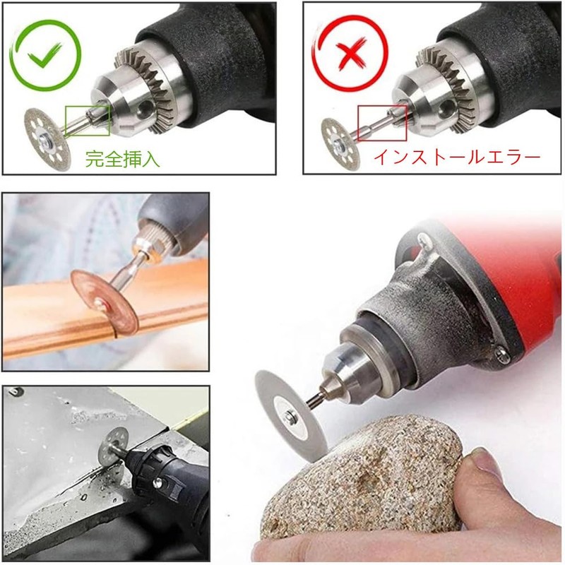 YJRUNFU Round Hole Mini Diamond Cutter, Round Hole Mini Diamond
