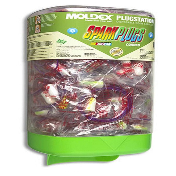 Moldex 6880 PlugStation Corded Earplug Dispenser, 150 Pairs, Standard, Green/Blue (Pack of 150)
