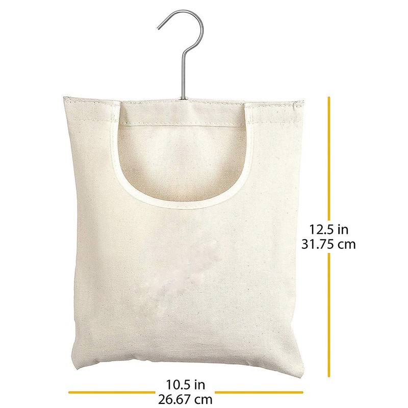 Nicoone Clothes Peg Bag with Hooks, Peg Bag for Washing