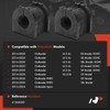 A-Premium 2 x Rear Sway Bar Bushing Kit, Compatible with