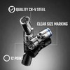 DURATECH 3/8" Drive Universal Joint Socket Set, Swivel Socket Set,