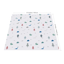 Splat Mat for Under High Chair/Arts/Crafts, WOMUMON Reusable Waterproof Anti-Slip Floor Splash Mat, Portable Play Mat and Table Cover