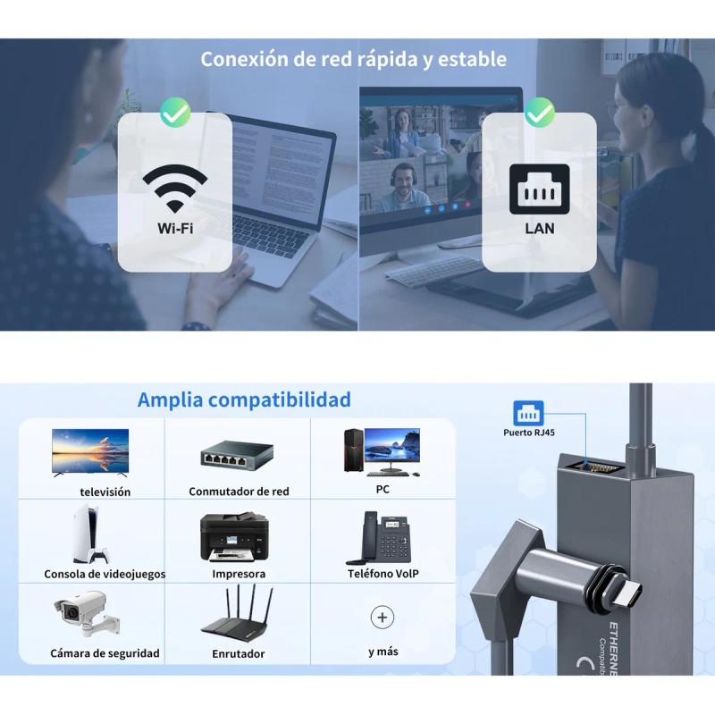 Adaptador Ethernet Starlink Para Cable Starlink Internet V2