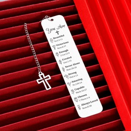 Easter Christian Bookmark Gifts for Women Baptism Gift for Teen Girls First Communion Confirmation Gifts for Teen Girls Daughter Godduaghter Religious Graduation Birthday Gifts for Book Lovers