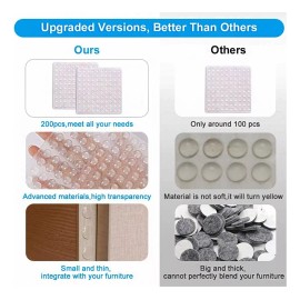 Dolores Tope Protector Adhesiva Silicona Antigolpe Parachoque 200pzs