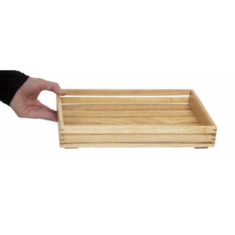 Olympia Low Sided Wooden Crate with New Useful Features for