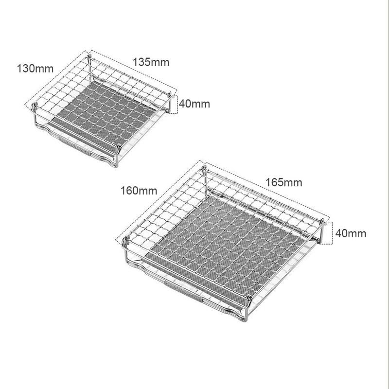 Portable StoveTop Grill Net Mini Foldable Furnace Grill Rack Barbecue
