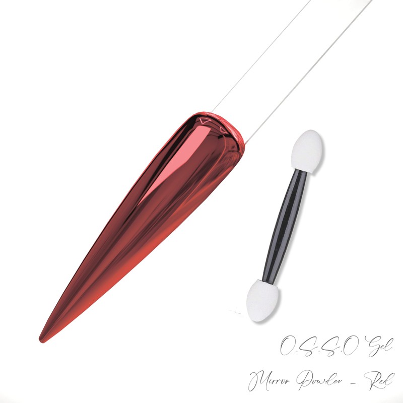 Mirror Chrome Powder for Gel Nail Art (Red)