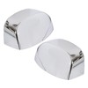 ECOTRIC Chrome Pair Half Mirror Covers Compatible with 2007-2014 Chevy