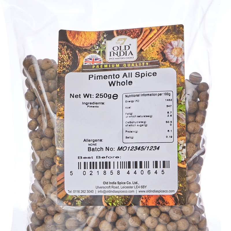 Old India Pimento All Spice Whole 250g