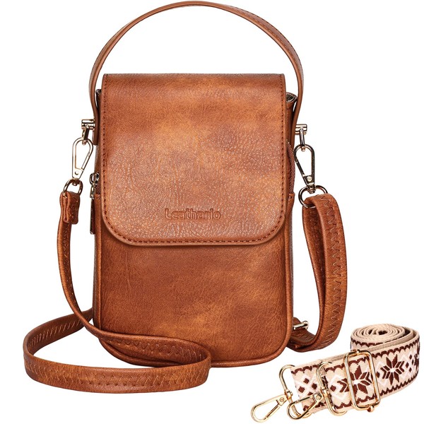 Leathario Cross Body Bag Women, RFID Blocking Phone Bags with