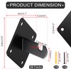 Sumnacon 32 PCS Gridwall Mount Brackets, Metal Grid Panel Accessories,