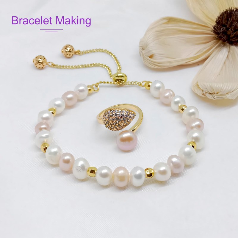 DMiotech 2 Roll Elastic String for Bracelets, 1mm Stretchy Strings