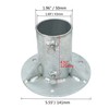 Aiwaiufu Chain Link Fence Post Base, Round Post Base Mount