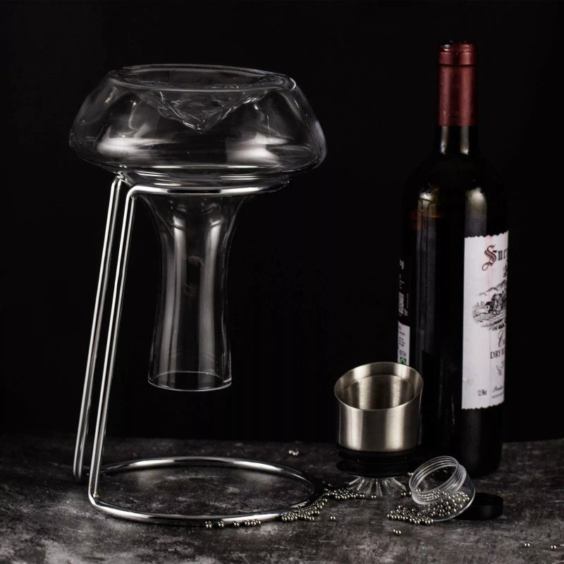 NEW PACIFIC YOUYAH YouYah Iceberg Wine Decanter Set with Aerator