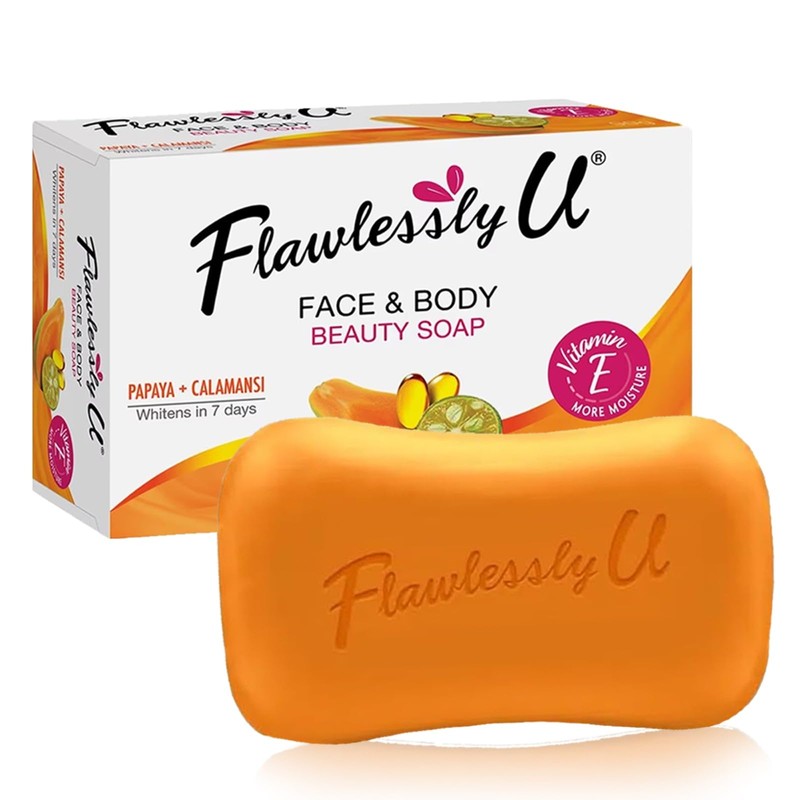 Flawlessly U Papaya & Calamansi Face & Body Beauty Soap