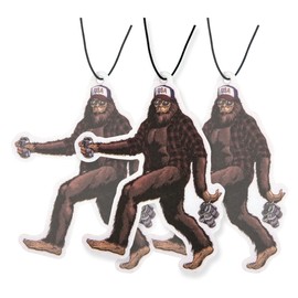 Sasquatch Car Air Freshener, Car Air Fresheners Scented With Essential Oils By Fresh Fresheners (3 Pack)