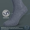 Piarini Men's Health Socks without Elastic Waistband, Pack of 3,