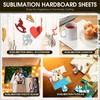 Landical 10 Pack 12" x 12" Square Sublimation Hardboard Blanks