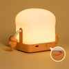USB Charging Cartoon Light Phone Holder Toast Shape Bedroom Bedside