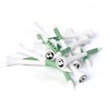 Green Swing 70mm White & Green Bamboo Golf Tees 30pcs