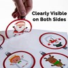 Articlings 12 Christmas Picture Baubles Window Stickers, Winter Holiday Clings,