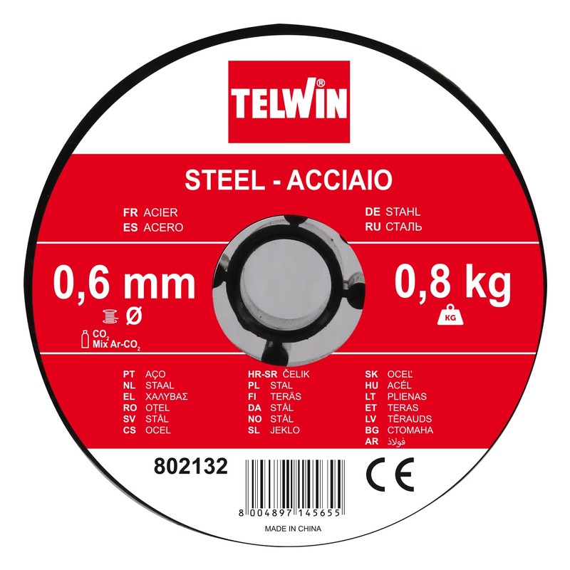 Telwin S.p.A. 802132 Steel Welding Wire Spool Diameter 0.6 mm