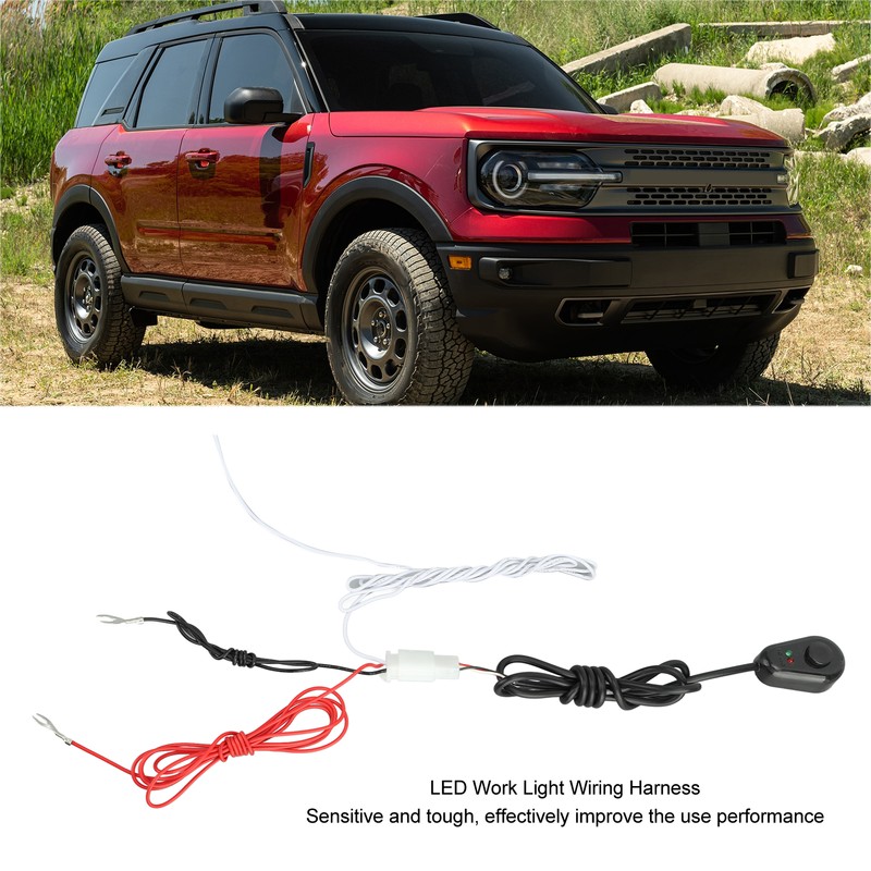 12V LED Work Light Wiring Harness for Light Bar Fog
