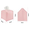 LATRAT 1 Piece Tissue Box Square Cosmetic Tissue Box PU