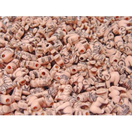 JOLLY STORE Crafts® Safari Animal Pony Beads lion elephant giraffe zebra camel rhino Sand color