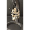 Handmade Laughing Oni Demon Mask Keychain