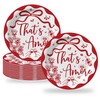 That's Amore Paper Plates, Thats Amore Party Decorations, Red and