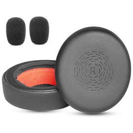 TaiZiChangQin Replacement Ear Pads Compatible with Jabra Evolve2 50 Wired Stereo Headphones(Not Fit Evolve2 55 Mono/Engage 50 II Wired) Ear Pads, Protein Leather, Black