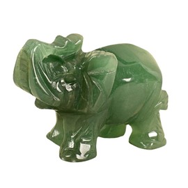 Green Elephant Ornament, Jade Stone Handcraft Natural Green Jade Stone Statue Decor Toys in Hand Home Décor Accents,Jade Stone,Sculptures