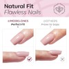 modelones Kit de uñas postizas ovaladas cortas a presión con