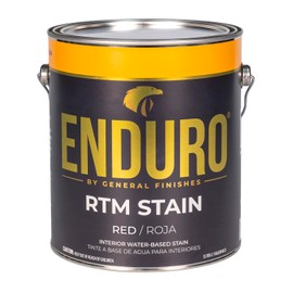 General Finishes Enduro RTM Water Based Wood Stain, 1 Gallon, Red
