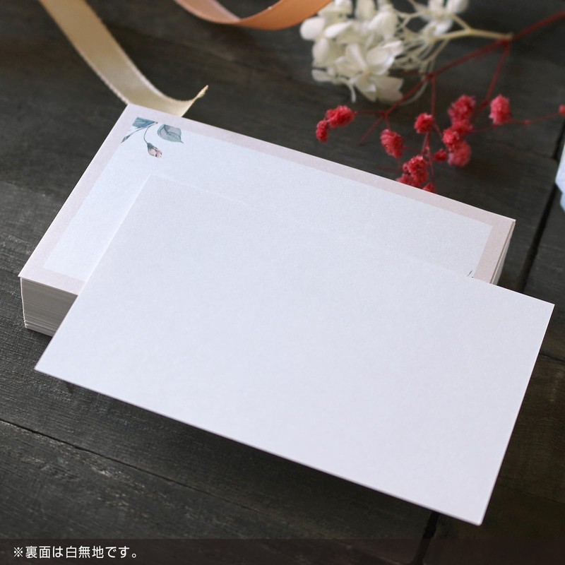 BAY LETTERPRESS 100 Blank Message Cards, 3.9 x 2.4 inches