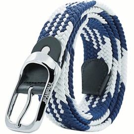 JIFANPAUL Elastic Braided Belt for Men and Women,Stretchable Adjustable Web Woven Belt for Work,Casual Wear, and Golf