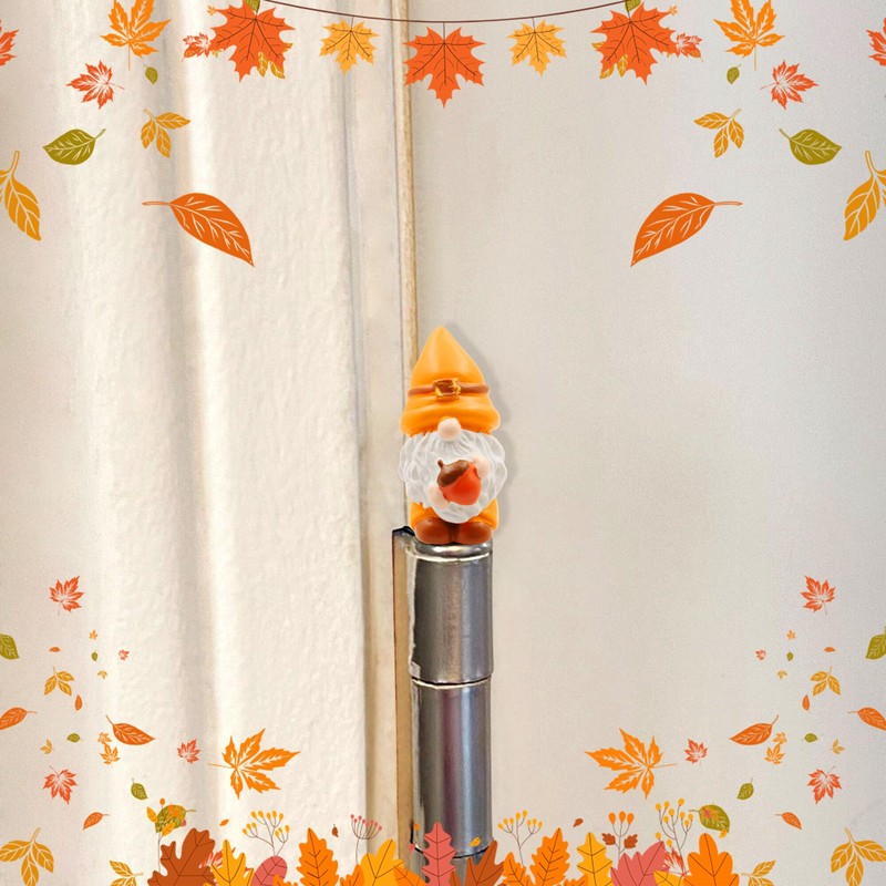 Fall Gnomes Hinge Heads Decorative Topper Set of 3 -