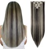SEGOHAIR Clip-In Hair Extensions Set, 8 Pieces, 18 Clips, Full