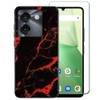 for AirVoice S67 C67 Case with Screen Protector, Marble Design