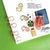 100Pcs Cute Paper Clips Rose Gold Cat Shape Anti Slip