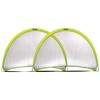 Franklin Sports Pop-Up Dome Shaped Goals-6' x 4' (2 Pack), Yellow, Large (2 Goals)