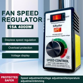 Speed Controller 230 V, Motor Speed Controller 220 V Overcurrent Protection Overload Protection Motor Speed Dimmer for Angle Grinder, Blower Dimmer 10 A