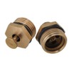 5pcs Brass 1/2" Male Thread Adjustable Misting Nozzles Irrigation Golden