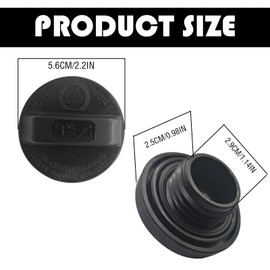 GolTHd Engine Oil Filler Cap, Compatible With 2003-2018 Acur MDX, 2002-2011 Honda CRV, 2003-2019 Civic Pilot Accord CR-V, 2015-2019 Fit, 2004-2014 Acur TL, 2004-2019 Odyssey, 15610-P5G-000