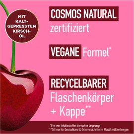 Nature Box Conditioner Smoothness (385 ml), Hair Conditioner with Cold Pressed Cherry Oil, Conditioner, Ideal for Unruly Hair, Bottle Made of 100% Social Plastic